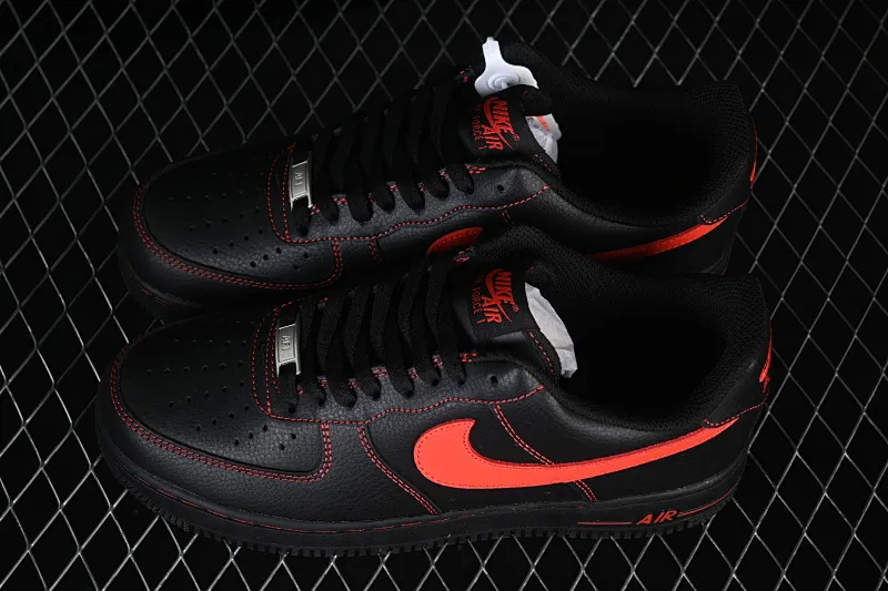 All categories Nk Air Force 1 Air Force series Nk Air Force 1 Low Air Force low-top Nike Air Force 1'07 Low black and red Air Force 1 low-top casual sneakers ZH0316-142